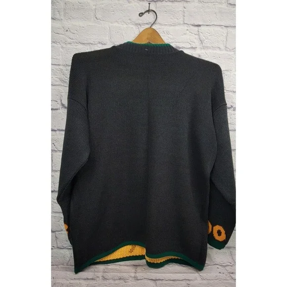 Vintage Snoopy sz Large Halloween Sweater Woodstock BOO Haunted House USA NEW - Picture 6 of 9